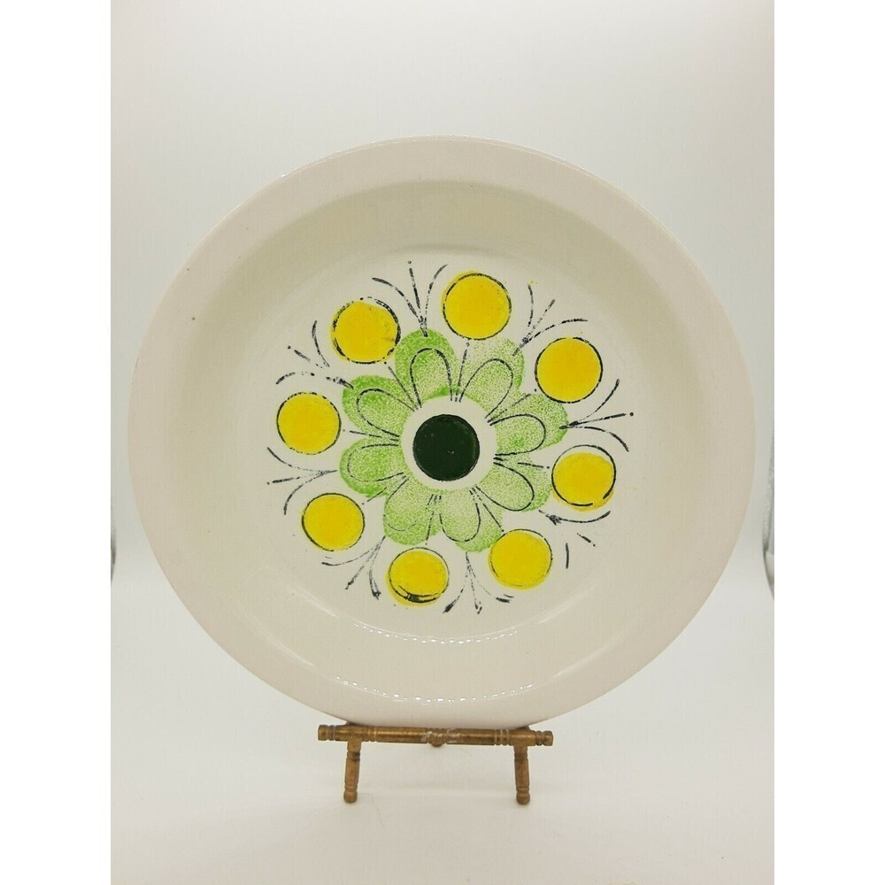 Ironstone Serving Floral Pie Plate  Stylecraft Vintage Korea 10"
